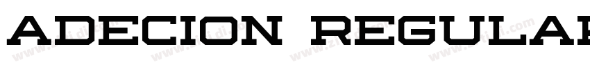 Adecion Regular字体转换 Adecion Regular字体转换